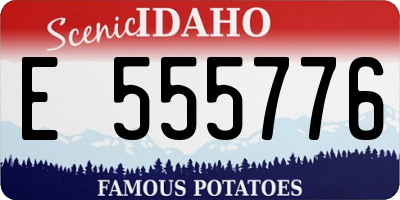 ID license plate E555776