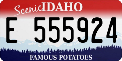 ID license plate E555924