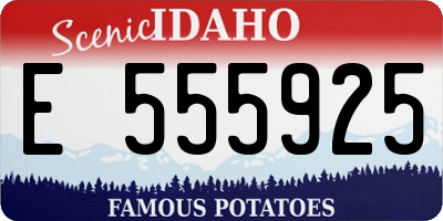 ID license plate E555925