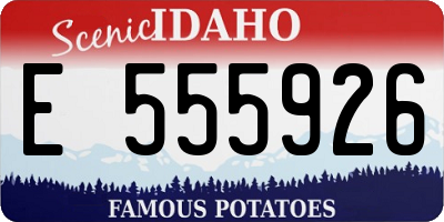 ID license plate E555926