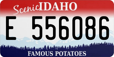 ID license plate E556086