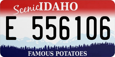 ID license plate E556106