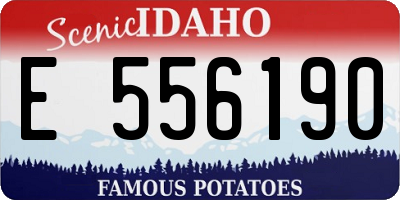 ID license plate E556190