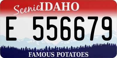 ID license plate E556679