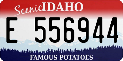 ID license plate E556944