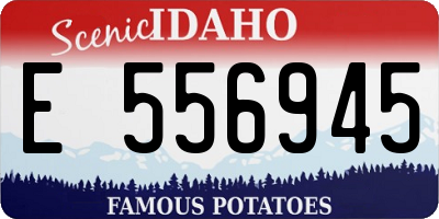 ID license plate E556945