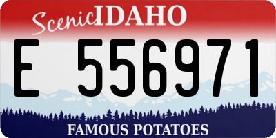ID license plate E556971