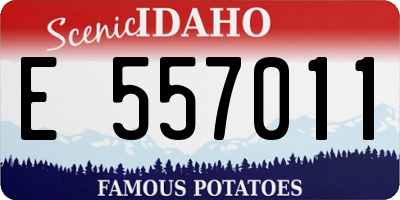 ID license plate E557011