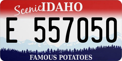 ID license plate E557050