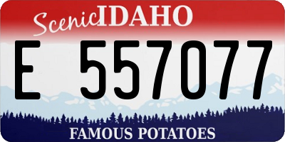 ID license plate E557077