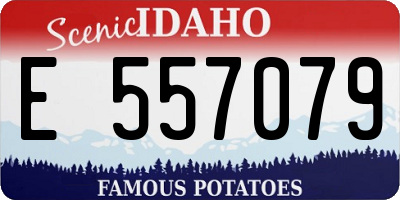 ID license plate E557079