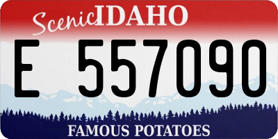 ID license plate E557090