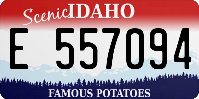 ID license plate E557094
