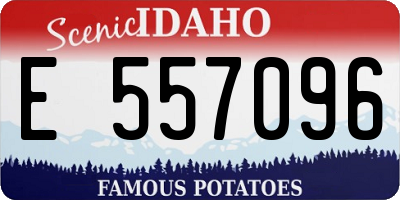 ID license plate E557096