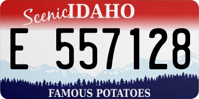 ID license plate E557128
