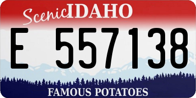 ID license plate E557138