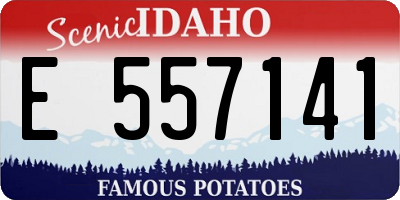 ID license plate E557141