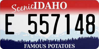 ID license plate E557148