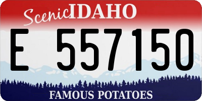 ID license plate E557150