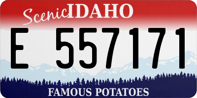 ID license plate E557171