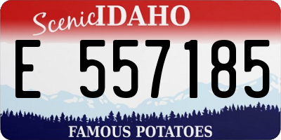ID license plate E557185