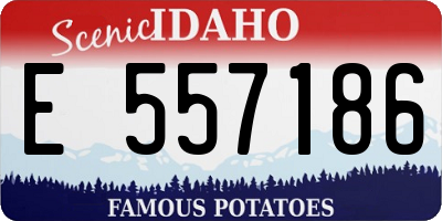 ID license plate E557186