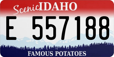 ID license plate E557188
