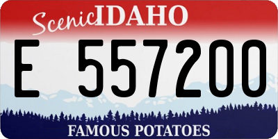 ID license plate E557200