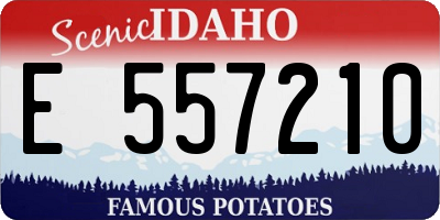 ID license plate E557210