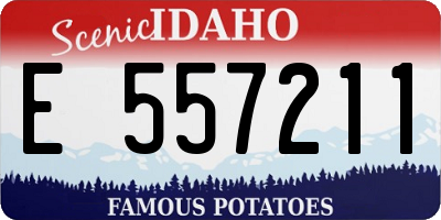 ID license plate E557211