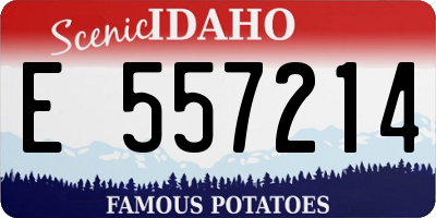 ID license plate E557214