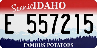 ID license plate E557215