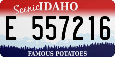 ID license plate E557216