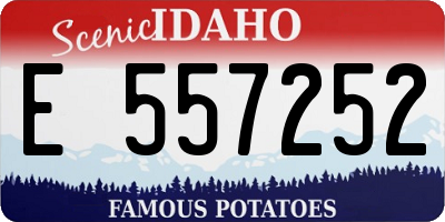 ID license plate E557252