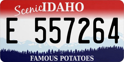 ID license plate E557264