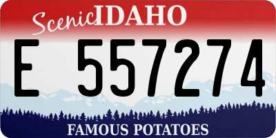 ID license plate E557274