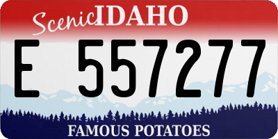 ID license plate E557277