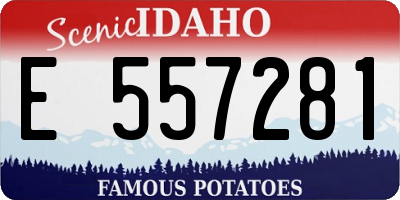 ID license plate E557281
