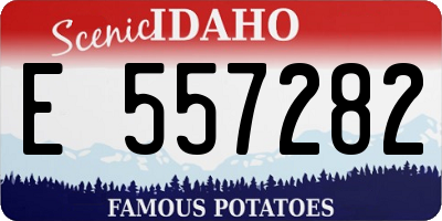 ID license plate E557282