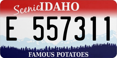 ID license plate E557311