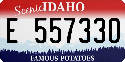ID license plate E557330