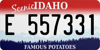 ID license plate E557331