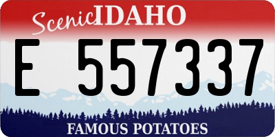 ID license plate E557337