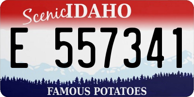 ID license plate E557341