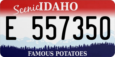 ID license plate E557350