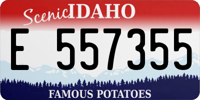ID license plate E557355