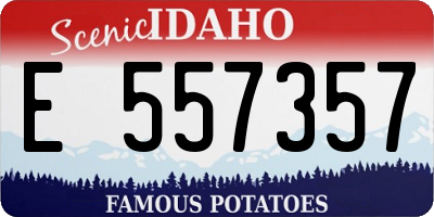 ID license plate E557357