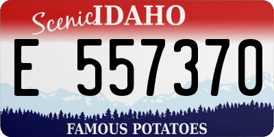ID license plate E557370