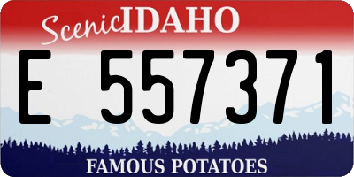 ID license plate E557371