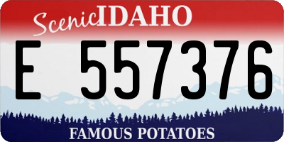 ID license plate E557376
